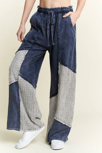 Mineral Wash WaveKnit Jacquard Pants HP6104
