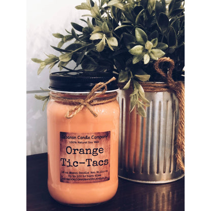 Orange Tic-Tacs Candle