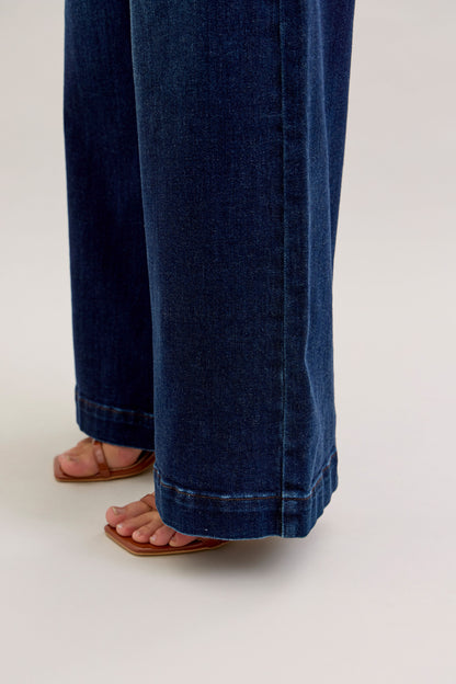 82678 Judy Blue High Waist Trouser Wide Leg Jeans