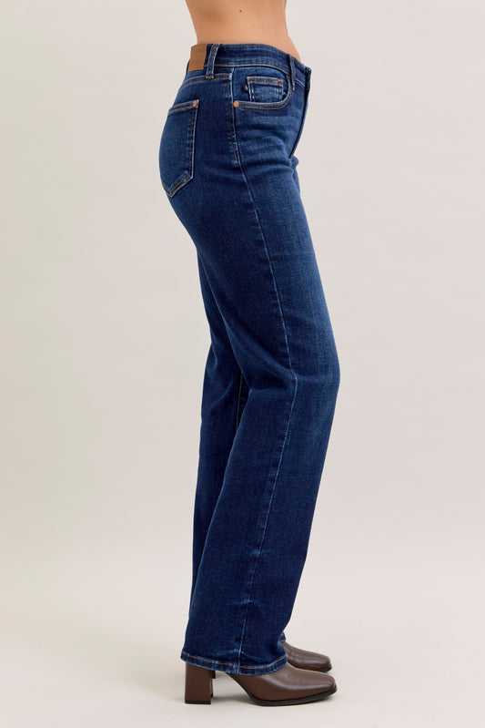 82679 Judy Blue Mid Rise Straight Jeans