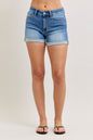Judy Blue MR Slim Cuffed Shorts – Style 152109
