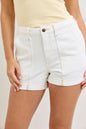Judy Blue 150376 High Waist Aurora Weekender Shorts with Double Rolled Cuff