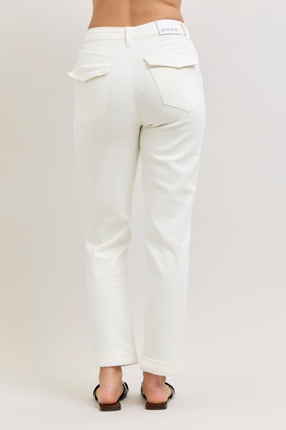 Judy Blue HW Aurora Weekender Jeans – Style 881083 (White)