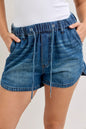 Judy Blue 150372 High Waist Featherweight Boxer Shorts