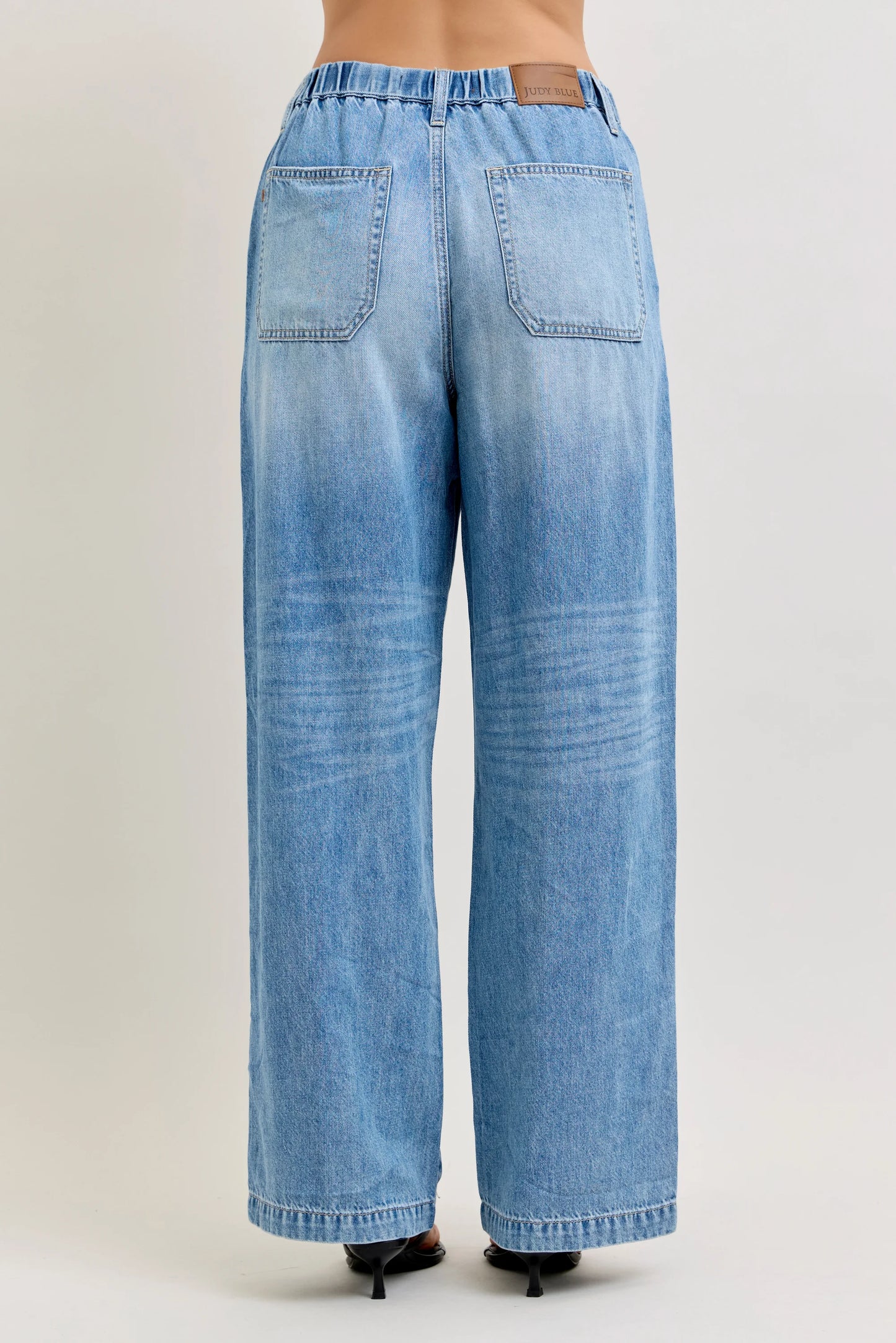 Judy Blue 881090 HW Featherweight Baggy Elasticated Waistband Jeans