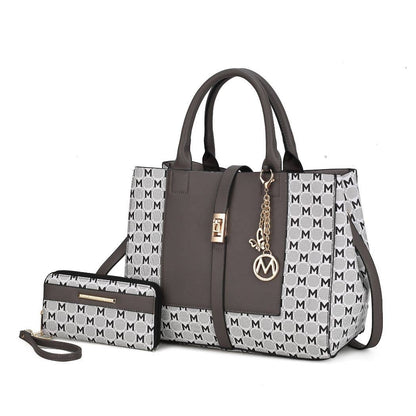 MKF Yuliana Circular M emblem Satchel Bag by Mia K