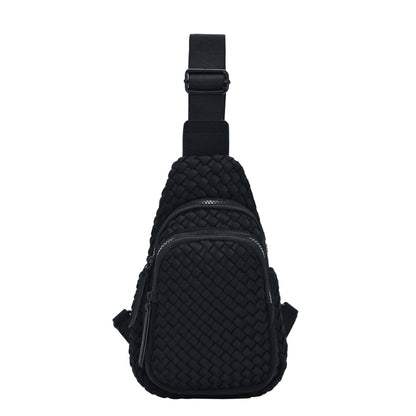 BGW7308 Marie Neoprene Woven Sling Bag
