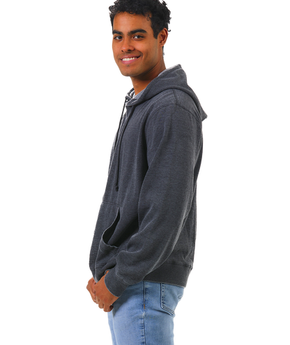 Unisex Fit Burnout Fleece Pullover Hoodie