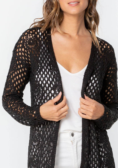 Long Sleeve Crochet Cardigan