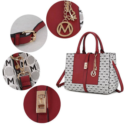 MKF Yuliana Circular M emblem Satchel Bag by Mia K