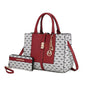 MKF Yuliana Circular M emblem Satchel Bag by Mia K