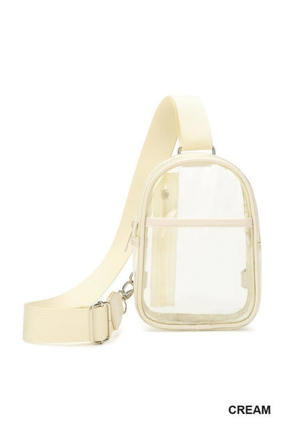 Stadium Approved Clear Crossbody Sling Bag