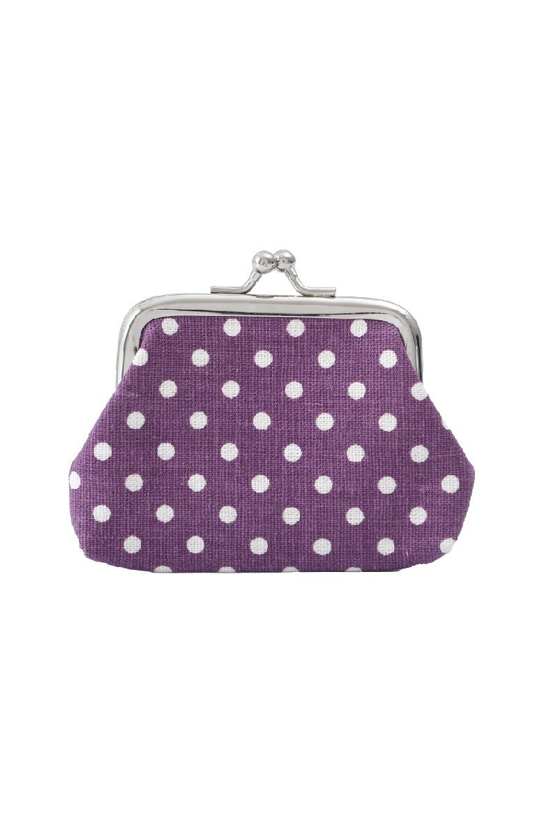 Zenana Polka Dot Kiss Lock Coin Purse UA-219