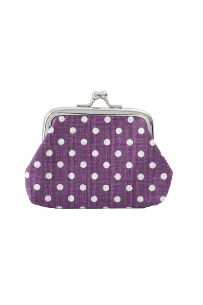 Zenana Polka Dot Kiss Lock Coin Purse UA-219
