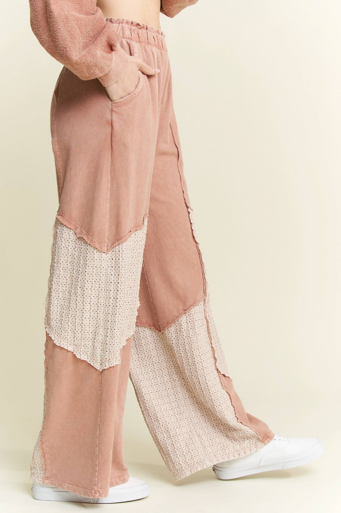 Mineral Wash WaveKnit Jacquard Pants HP6104