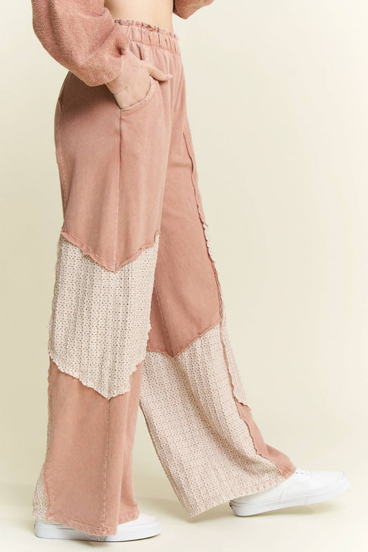 Mineral Wash WaveKnit Jacquard Pants HP6104