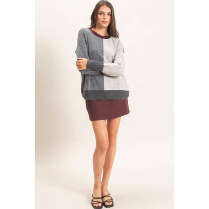 HYFVE Color block Visible Seam Sweater HF26E151