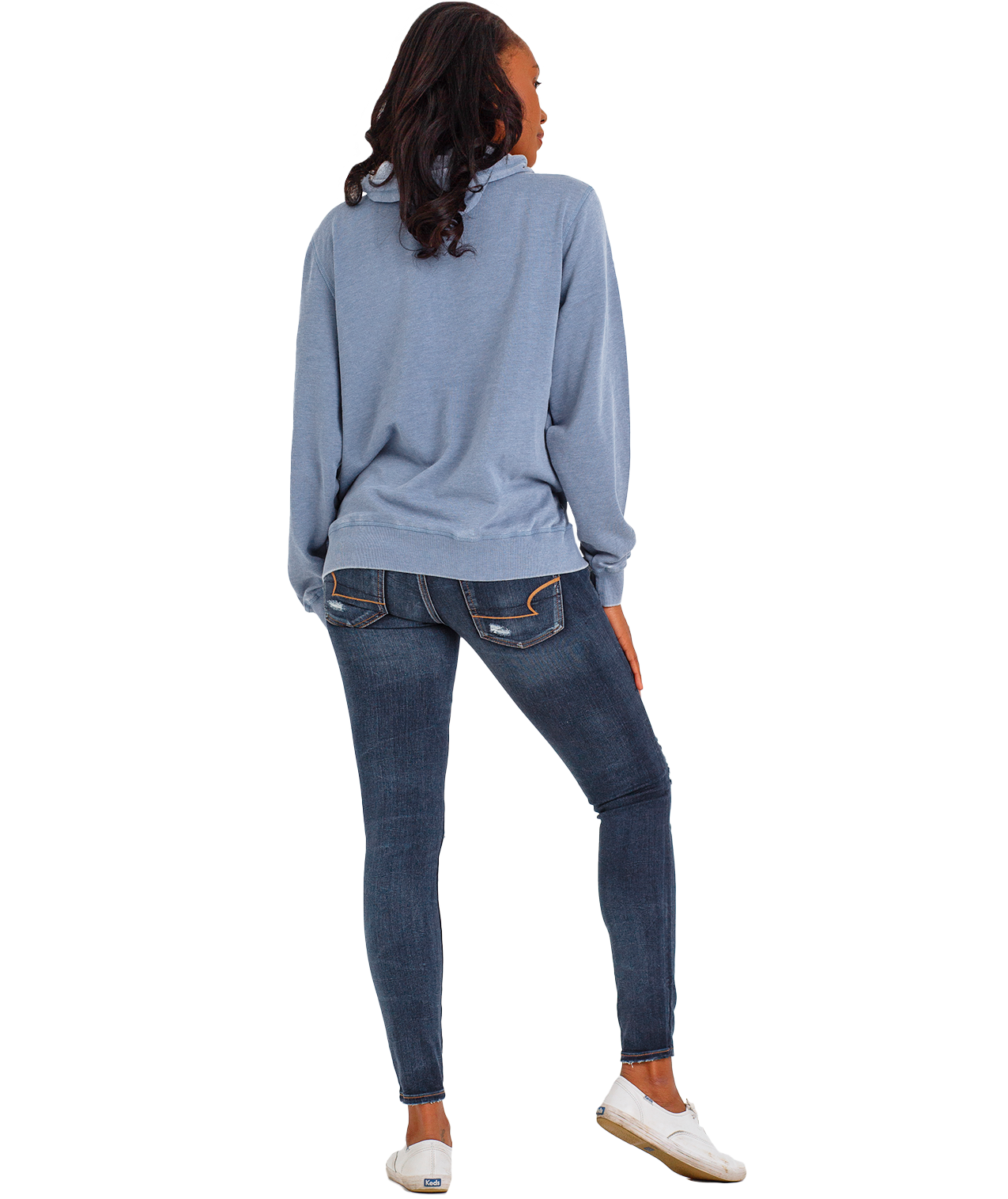 Unisex Fit Burnout Fleece Pullover Hoodie