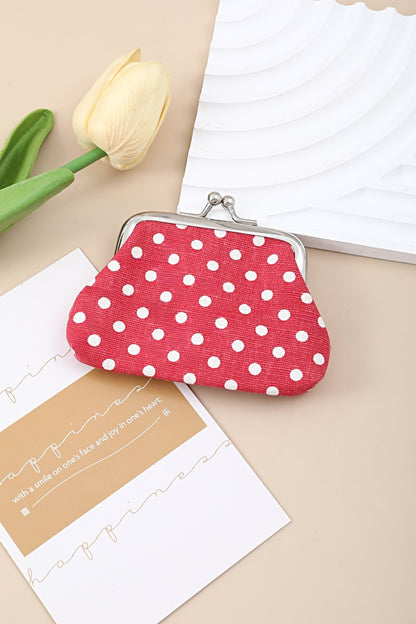 Zenana Polka Dot Kiss Lock Coin Purse UA-219