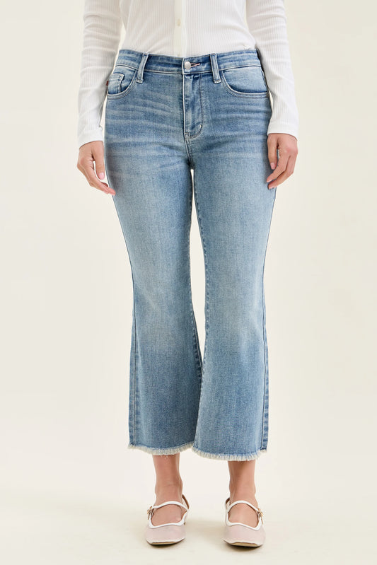Judy Blue MR Kick Flare w/ Frayed Hem (Style 82721)