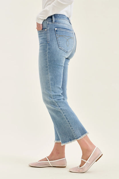 Judy Blue MR Kick Flare w/ Frayed Hem (Style 82721)