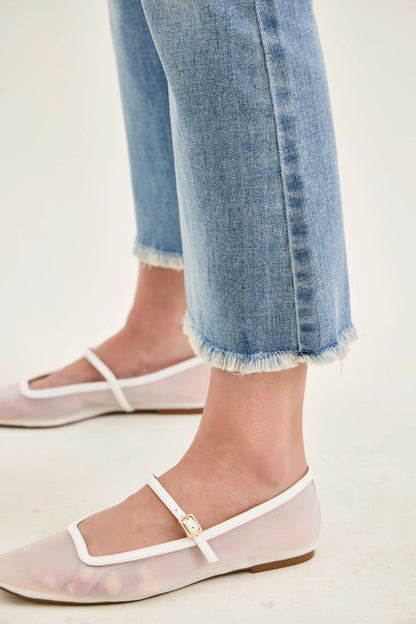 Judy Blue MR Kick Flare w/ Frayed Hem (Style 82721)