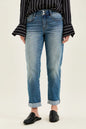 881089 Mid Rise Boyfriend Cool Denim Judy Blue Jeans