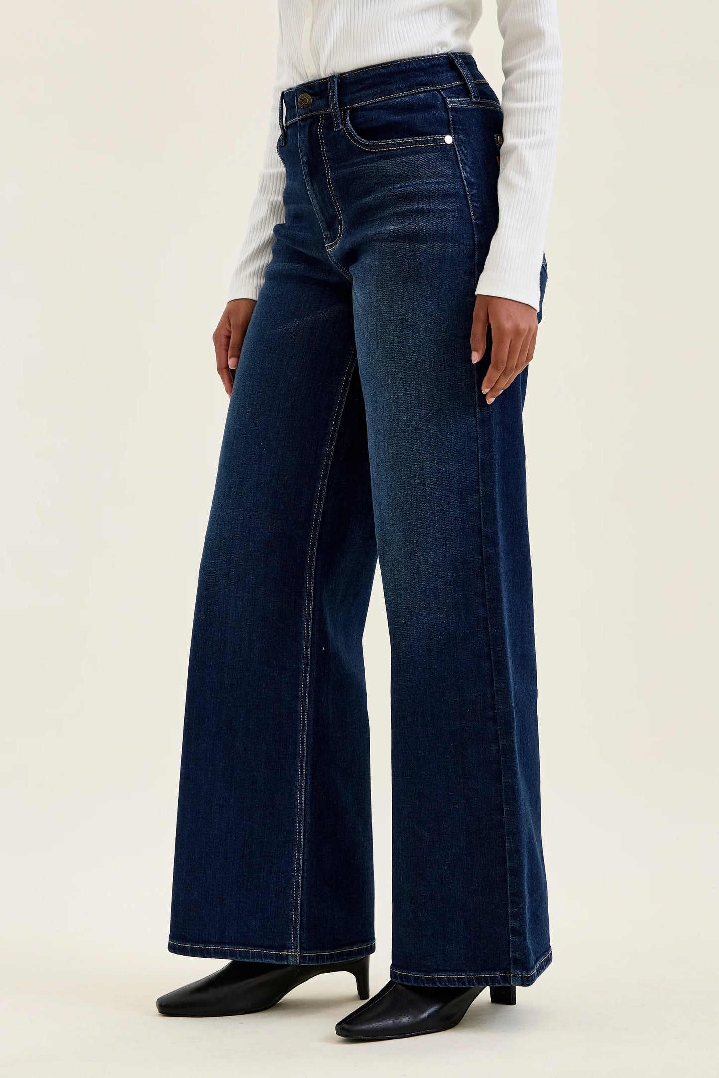 82748 HW LUX Retro Wide DK Twilight Blue Judy Blue Jeans