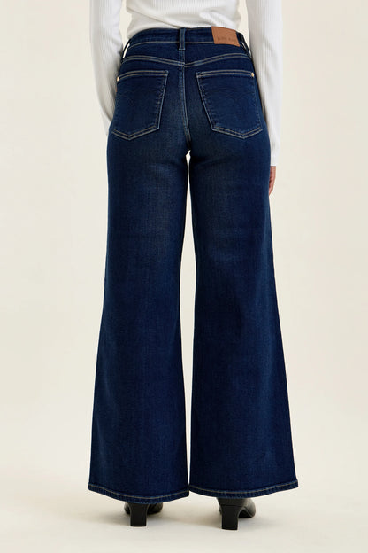 82748 HW LUX Retro Wide DK Twilight Blue Judy Blue Jeans
