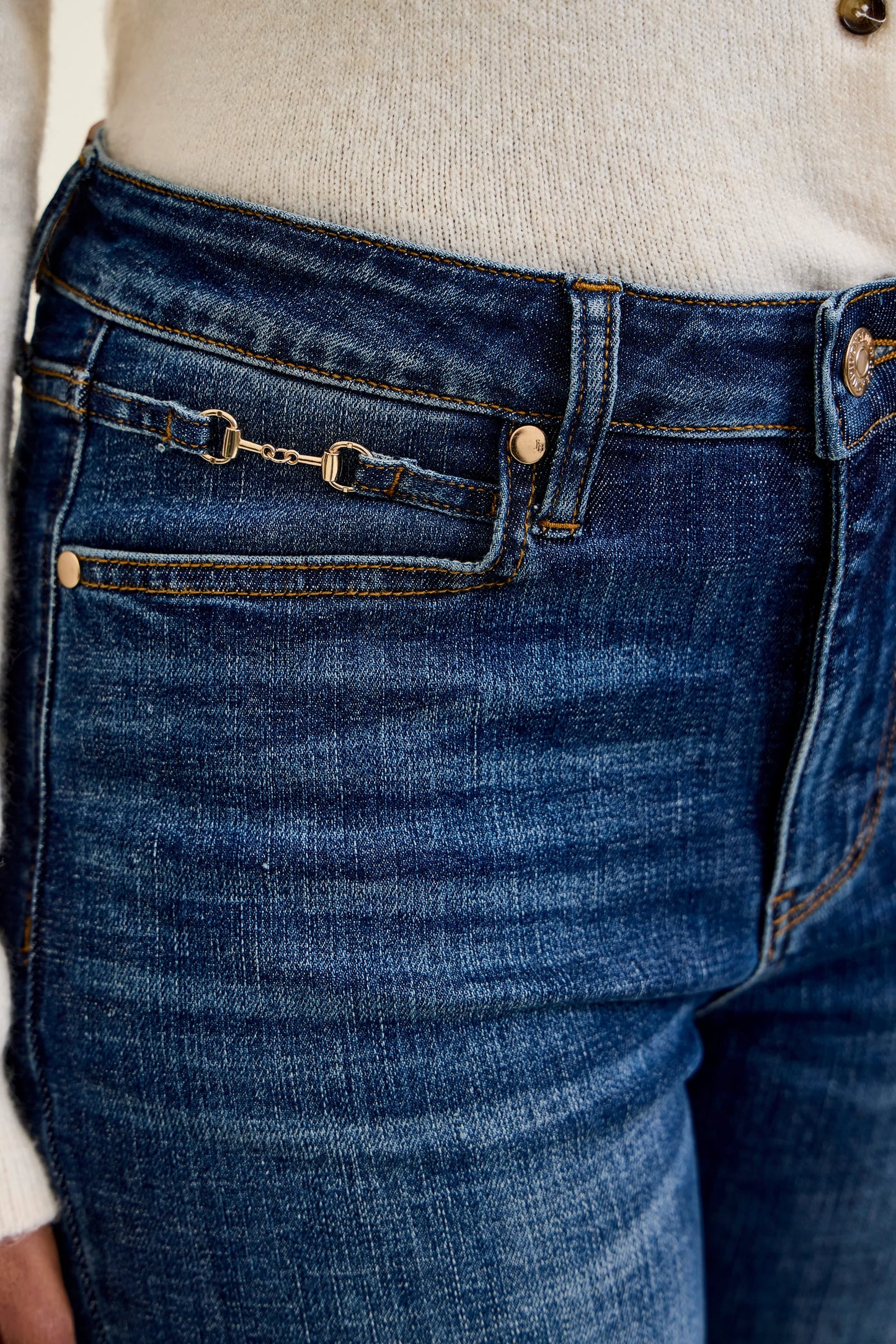 881169 – MR Daisy Bootcut with Harness Trim | DK Sunset Ride Jeans