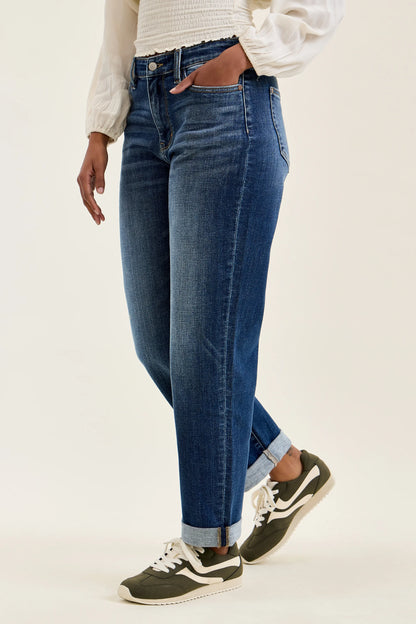 82744 MR BILLIE Boyfriend DK True Indigo Judy Blue Jeans