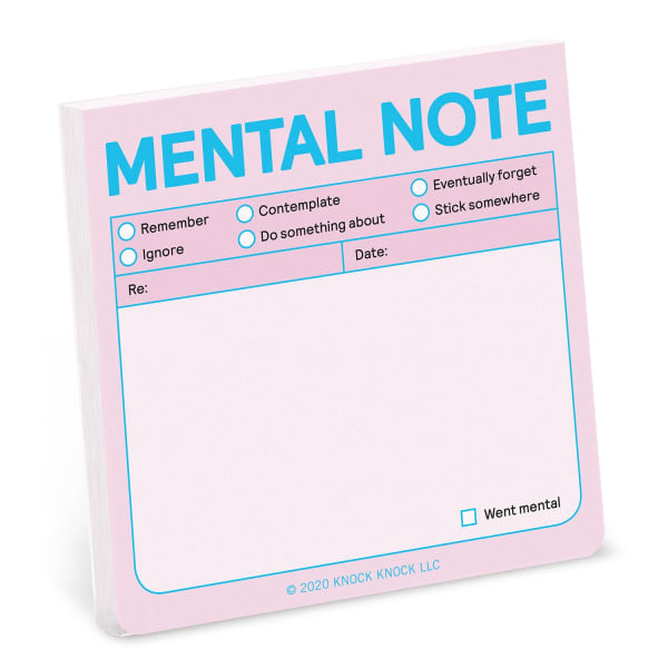 Mental Note Sticky Notes