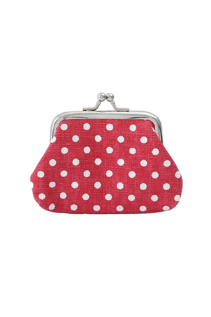Zenana Polka Dot Kiss Lock Coin Purse UA-219