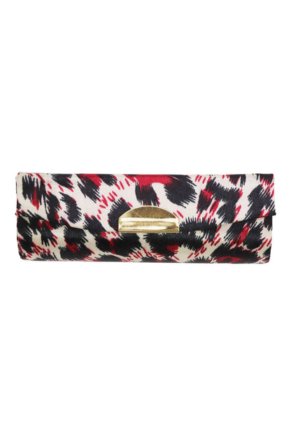 Exotic Leopard Print Satin Lipstick Case W/ Mirror