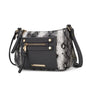 Essie Snake embossed Vegan Leather Crossbody by Mia K