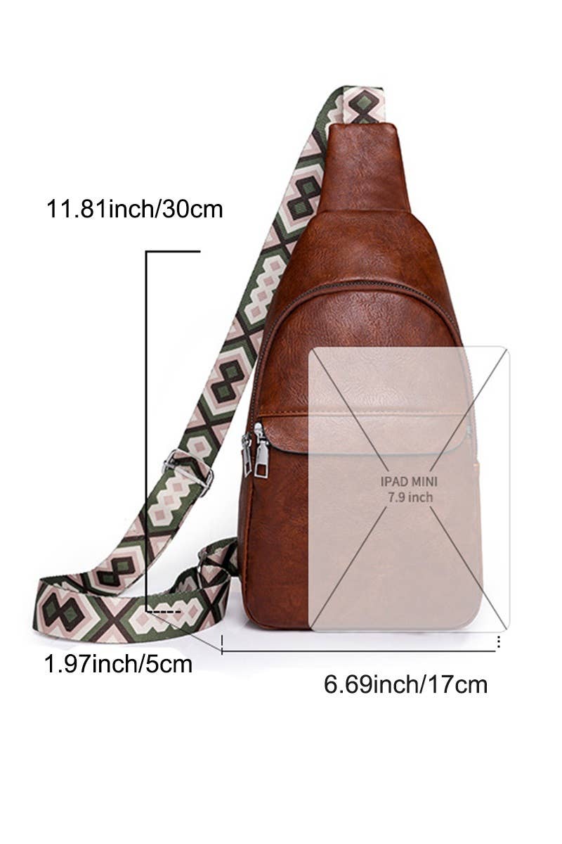Guitar Strap Crossbody Chest Sling Bag