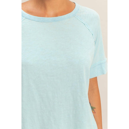 Hyfve DZ26A655 Acid Washed Boxy Tee