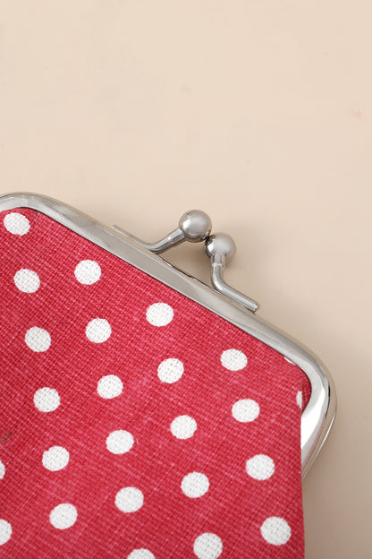 Zenana Polka Dot Kiss Lock Coin Purse UA-219