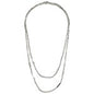 Long Herringbone Chain Link Necklace