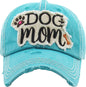 DOG MOM WASHED VINTAGE BALLCAP: TUQ