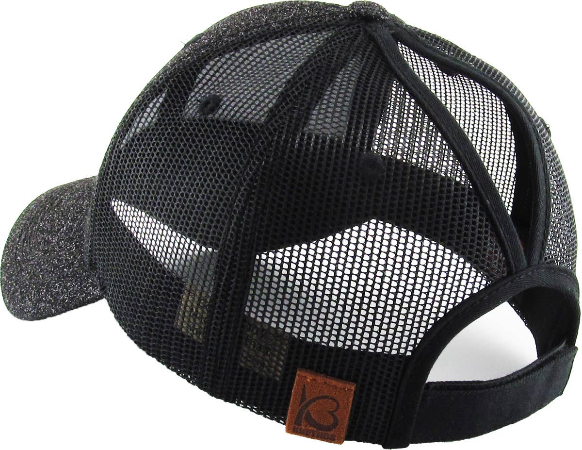 Glitter Meshback Baseball Cap