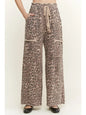 Mineral Washed Animal Leopard Wide Leg Pants – J.Her (HP6583)