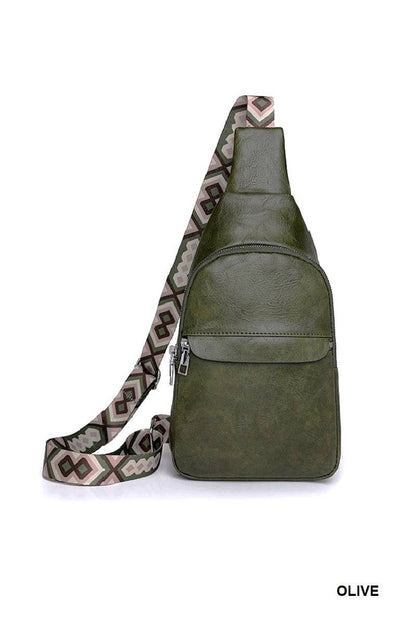 Guitar Strap Crossbody Chest Sling Bag