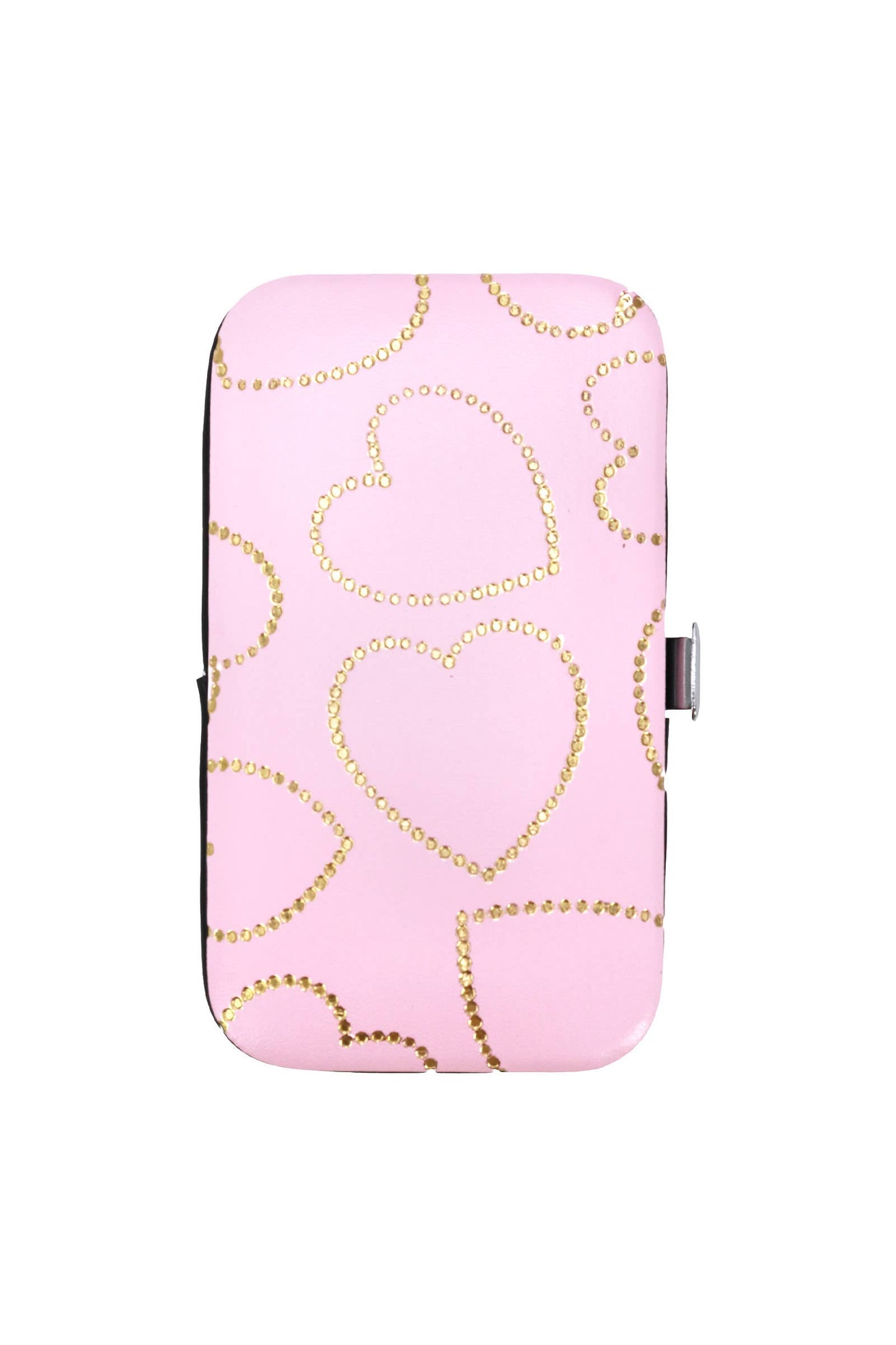 Bling Hearts Vegan Leather 7-pcs Nailcare Kit