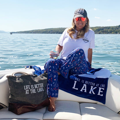 Lake People - White Adjustable Hat