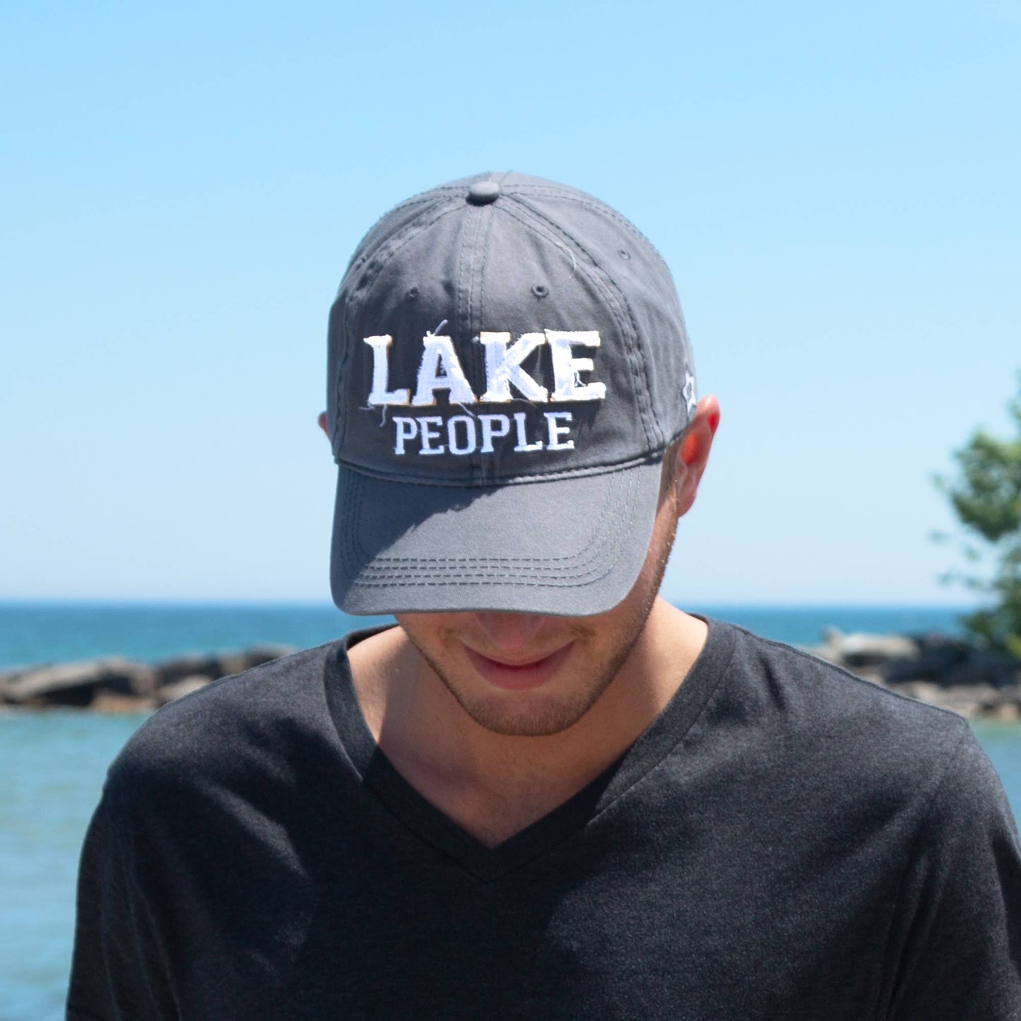 Lake People - White Adjustable Hat