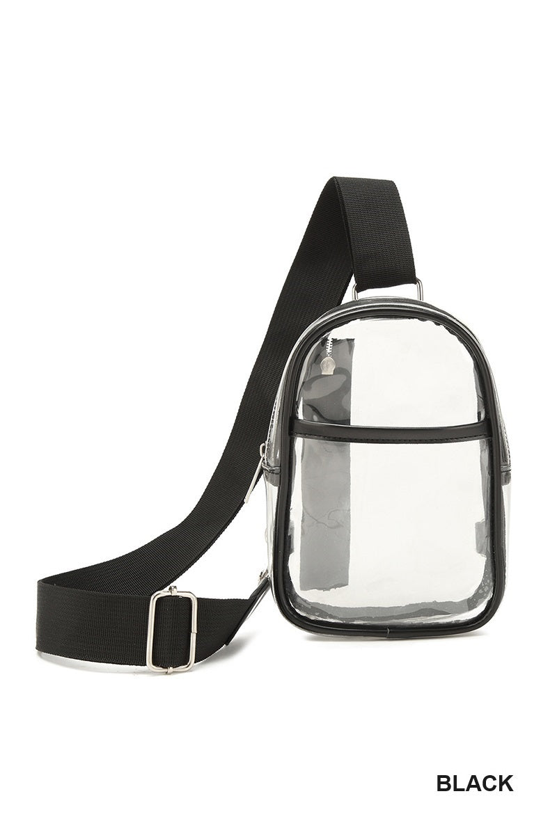Stadium Approved Clear Crossbody Sling Bag