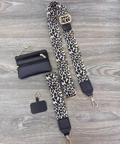 HANDBAG STRAP WITH ZIPPER POUCH PHONE HOLDER WRISTBAND