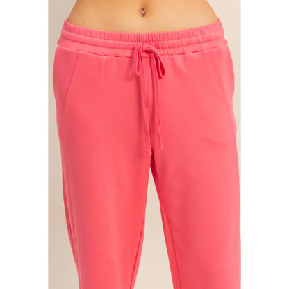 Double Knit Wide-Leg Sweatpants