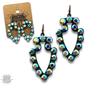 Rhinestone arrowhead earring - LC